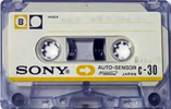 Compact Cassette Sony Auto-Sensor 30 Type I Normal 1970 Japan