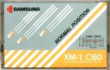 Compact Cassette Samsung XM-1 60 Type I Normal 1982 Europe