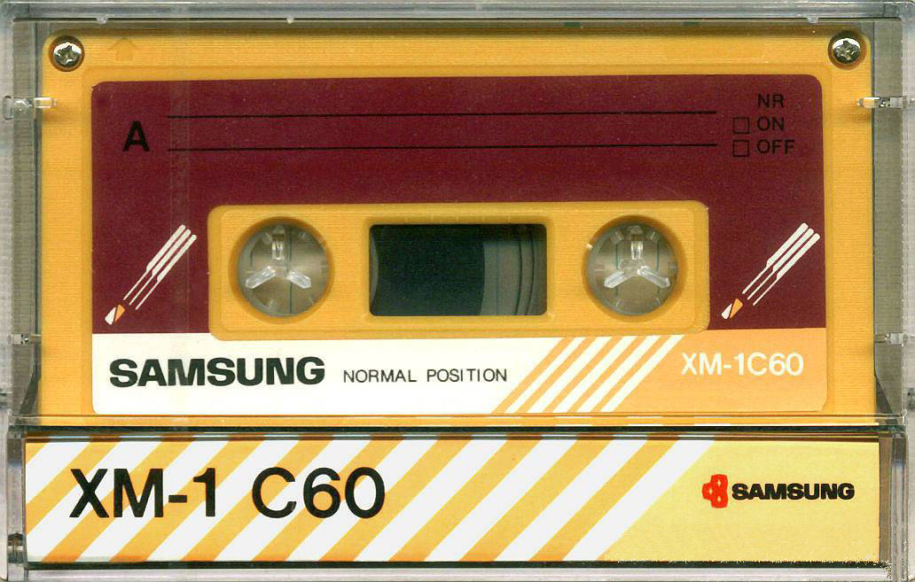 Compact Cassette Samsung XM-1 60 Type I Normal 1982 Europe
