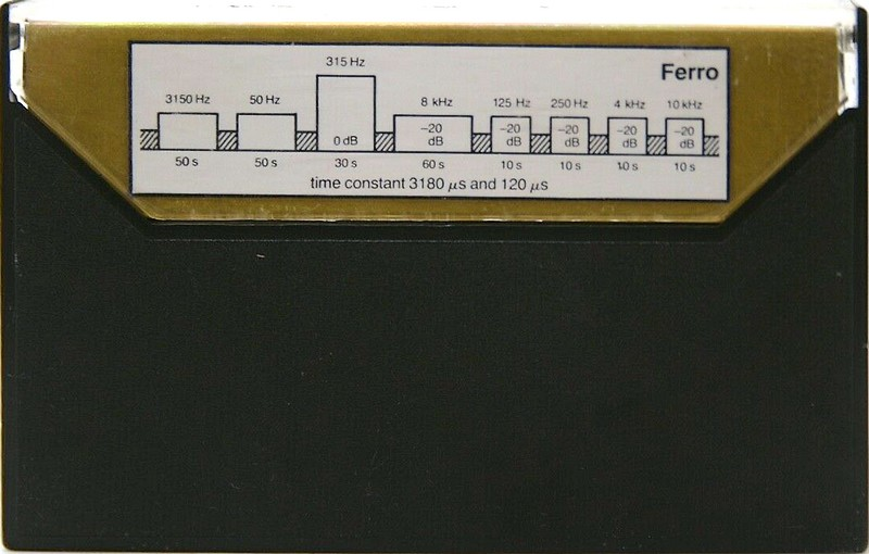 Compact Cassette Philips "SBC 133" Test Cassette 1975 Europe