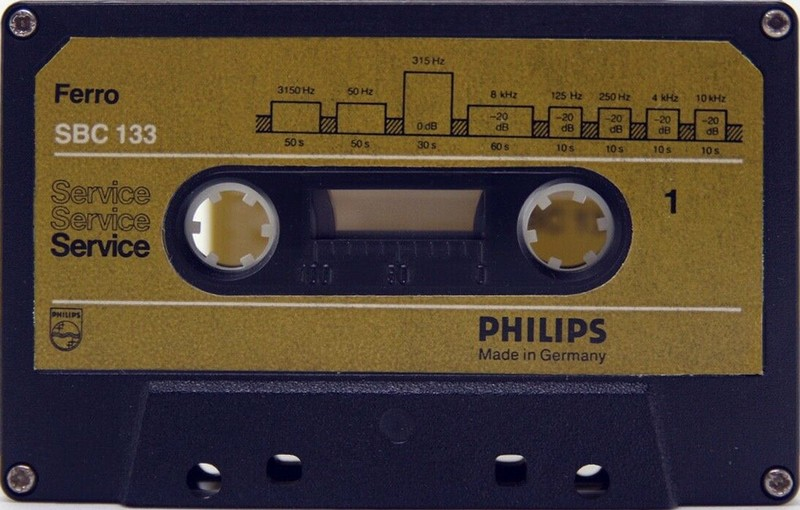 Compact Cassette Philips "SBC 133" Test Cassette 1975 Europe