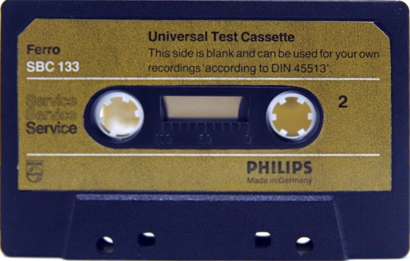 Compact Cassette Philips "SBC 133" Test Cassette 1975 Europe