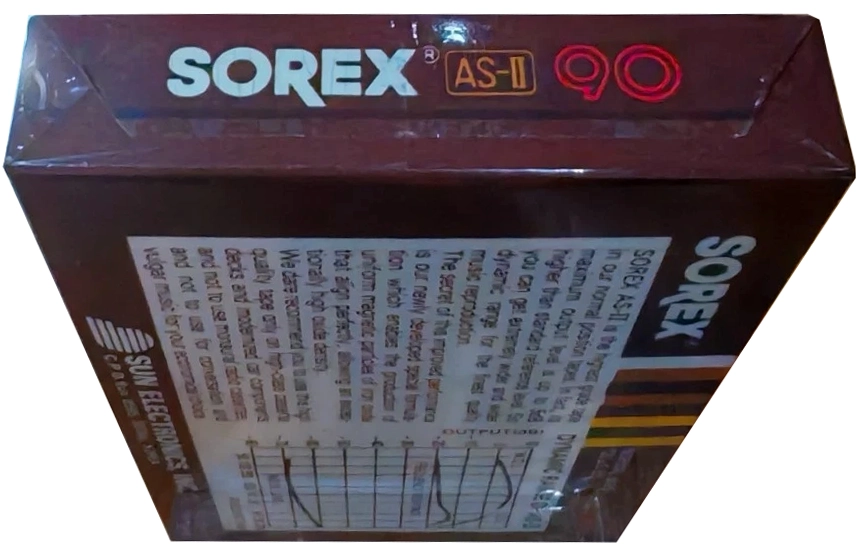 Compact Cassette Sorex AS-II 90 Type I Normal 1985 South Korea