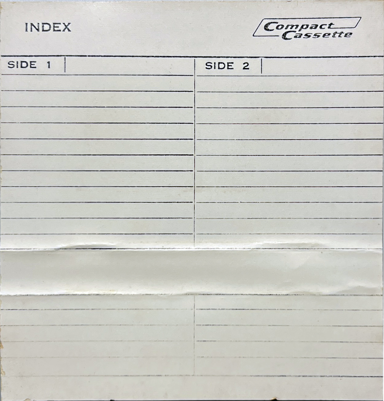 Compact Cassette SONI 60 Type I Normal Europe