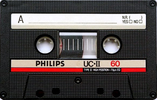 Compact Cassette Philips UC II 60 Type II Chrome 1985 Europe