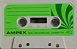 Compact Cassette Ampex 350 40 Type I Normal 1972 Mexico