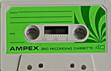 Compact Cassette Ampex 350 40 Type I Normal 1972 Mexico