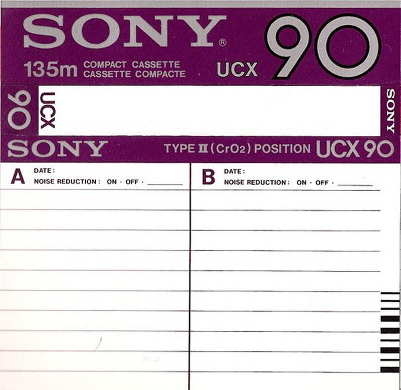 Compact Cassette: Sony  - UCX 90