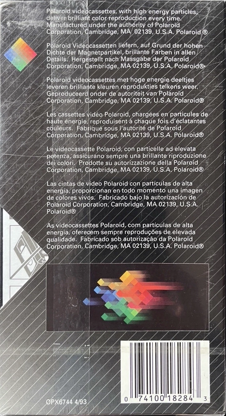 VHS, Video Home System Polaroid HQ 30 Type I Normal 1994 North America