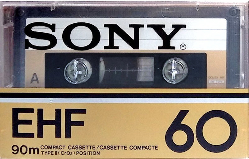 Compact Cassette Sony EHF 60 Type II Chrome 1978 North America