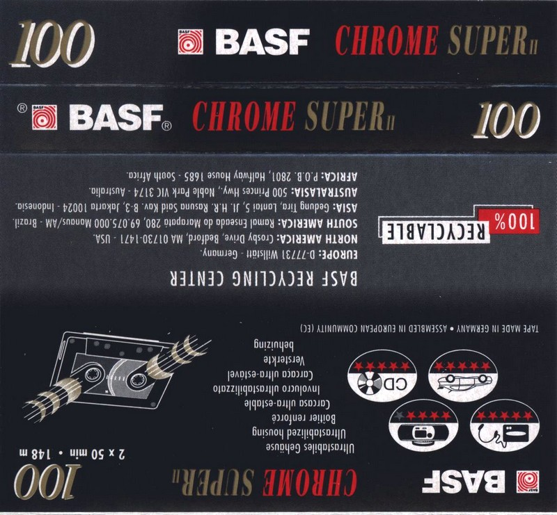 Compact Cassette: BASF  - Chrome Super II 100