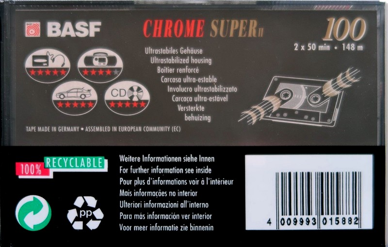 Compact Cassette: BASF  - Chrome Super II 100