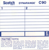 Compact Cassette Scotch Dynarange 90 Type I Normal 1975 Europe