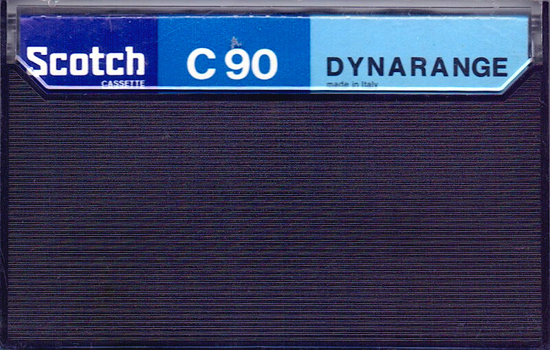 Compact Cassette Scotch Dynarange 90 Type I Normal 1975 Europe