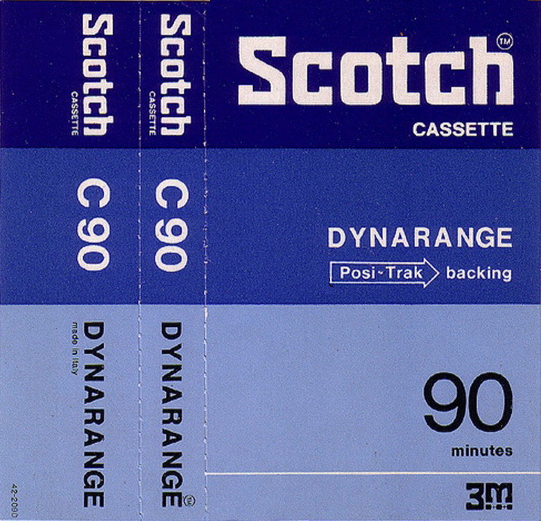 Compact Cassette Scotch Dynarange 90 Type I Normal 1975 Europe