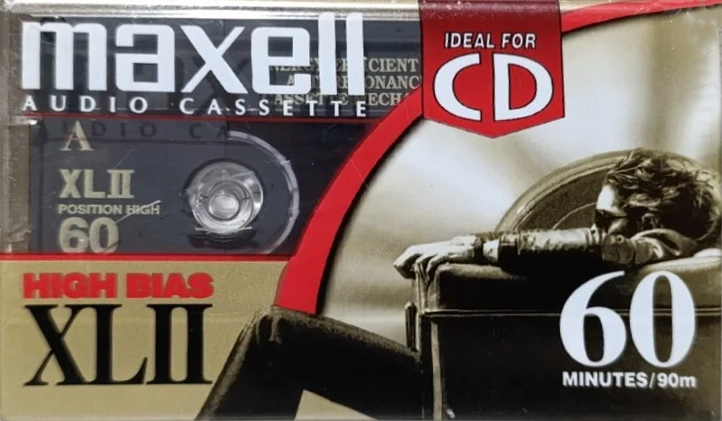 Compact Cassette Maxell XLII 60 Type II Chrome 2000 North America