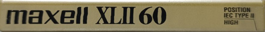 Compact Cassette Maxell XLII 60 Type II Chrome 2000 North America
