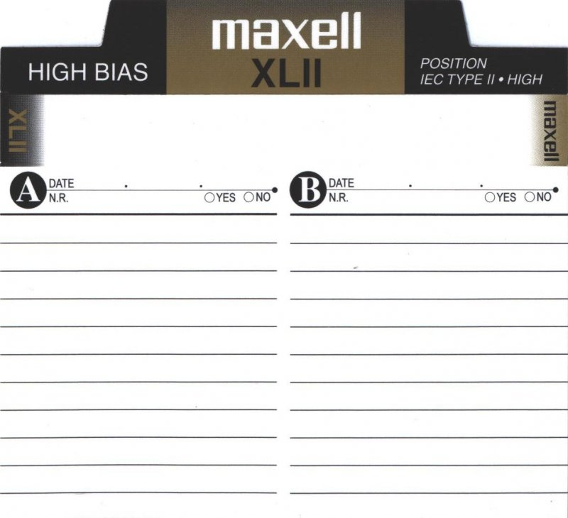 Compact Cassette: Maxell / Hitachi Maxell - XLII 90