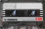 Compact Cassette Vendomatic 60 "Chrom Super" Type II Chrome 1978 Netherlands