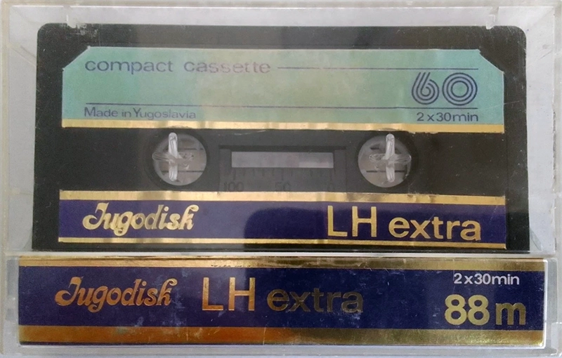 Compact Cassette Jugodisk LH extra 60 Type I Normal Yugoslavia