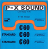 Compact Cassette P-X Sound 60 Type I Normal