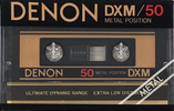Compact Cassette Denon DXM 50 Type IV Metal 1981 Japan
