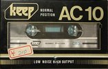 Compact Cassette KEEP AC 10 Type I Normal 1982 Japan