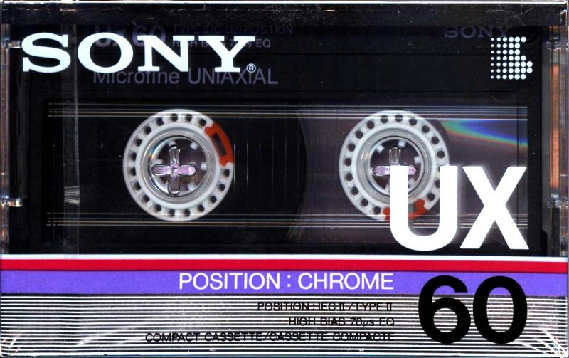 Compact Cassette Sony UX 60 Type II Chrome 1986 Europe