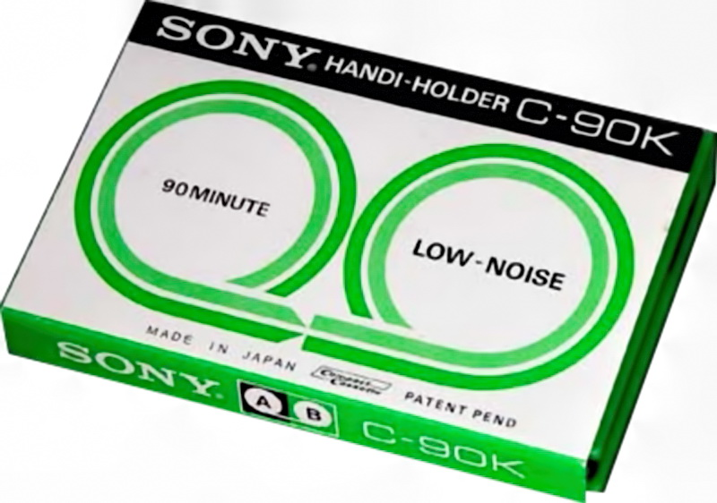 Compact Cassette Sony 90 "Handi-Holder K" Type I Normal 1975 USA