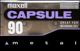 Compact Cassette Maxell Capsule 90 Type IV Metal 1992 North America