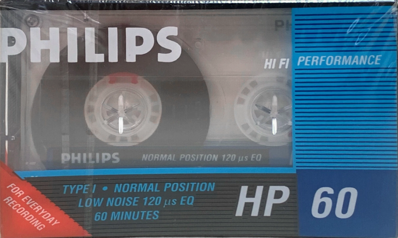Compact Cassette Philips HP 60 Type I Normal 1987 North America