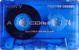 Compact Cassette Sony CDit II 74 "C-74CDIT2C" Type II Chrome 1998 Europe