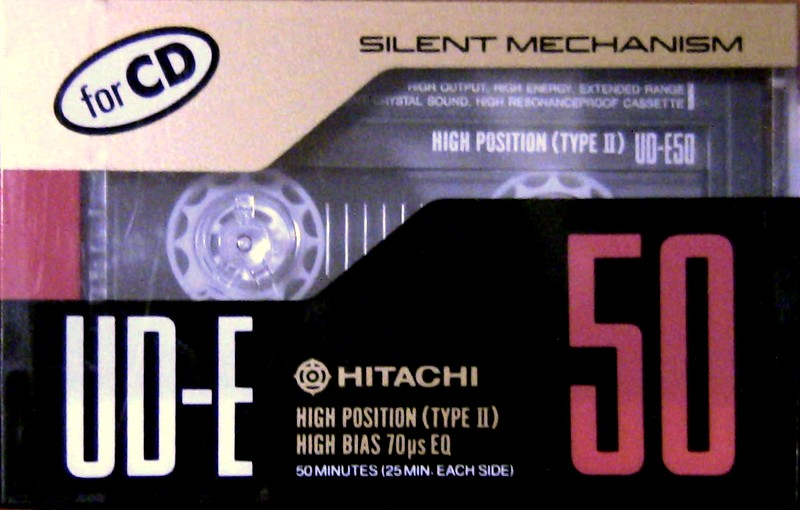 Compact Cassette Hitachi UD-E 50 Type II Chrome 1988 Japan