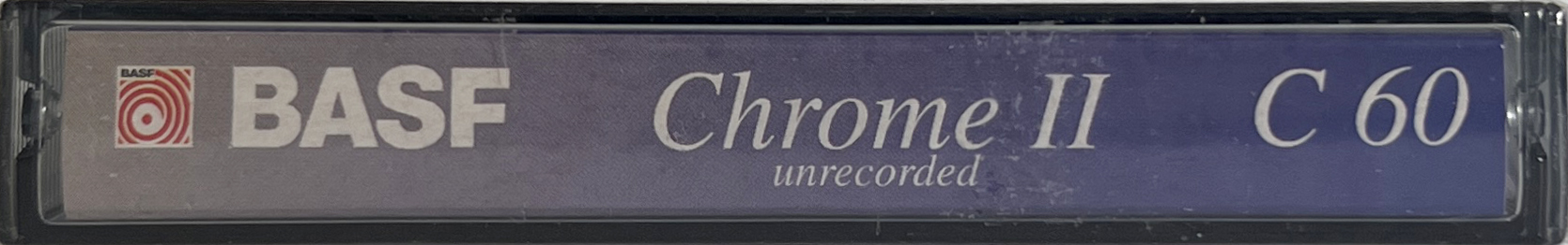 Compact Cassette BASF 60 "Terrex" Type II Chrome 1995 Germany