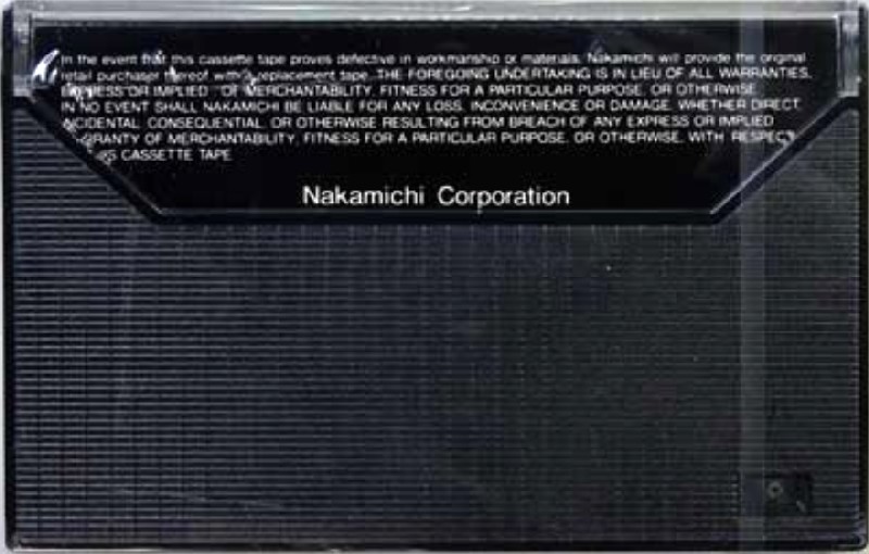 Compact Cassette Nakamichi EX 60 Type I Normal 1978 USA