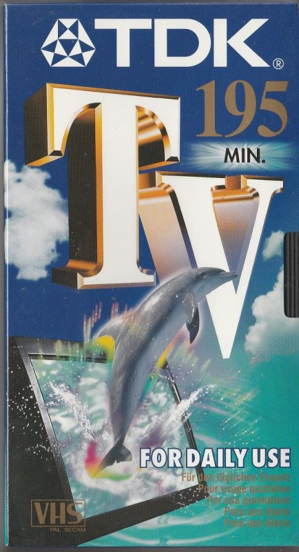 VHS, Video Home System TDK TV 195 Type I Normal 1990 Europe