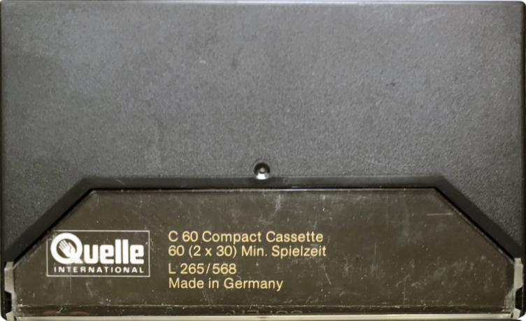 Compact Cassette Universum Super 60 Type II Chrome 1983 Europe