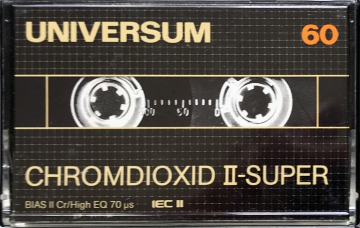 Compact Cassette Universum Super 60 Type II Chrome 1983 Europe
