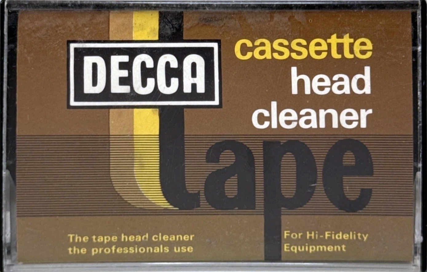 Compact Cassette DECCA Cleaning Cassette UK