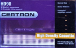 Compact Cassette Certron HD 90 Type I Normal China