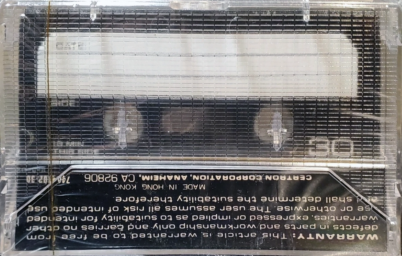 Compact Cassette Certron HD 30 Type I Normal 1980 USA