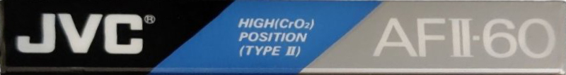 Compact Cassette JVC AFII 60 Type I Normal 1990 North America