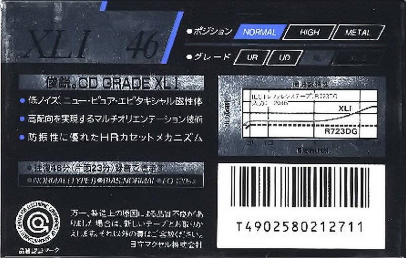 Compact Cassette: Maxell / Hitachi Maxell - XLI 46