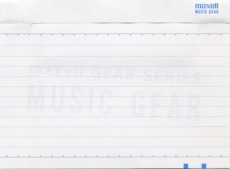 Compact Cassette Maxell Music Gear 20 "MG2-20" Type II Chrome 2000 Japan