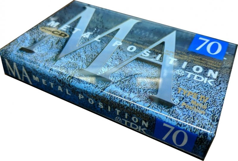 Compact Cassette TDK MA 70 "MA-70A" Type IV Metal 1993 Japan