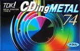 Compact Cassette TDK CDing Metal 74 "CDM-74K" Type IV Metal 1997 Japan