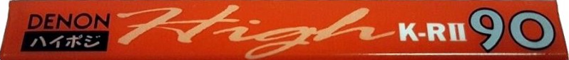 Compact Cassette Denon K-RII 90 Type II Chrome 1993 Japan