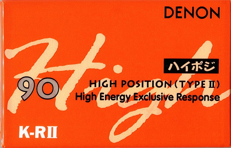 Compact Cassette Denon K-RII 90 Type II Chrome 1993 Japan
