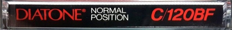 Compact Cassette Diatone BF 120 Type I Normal 1983 Japan