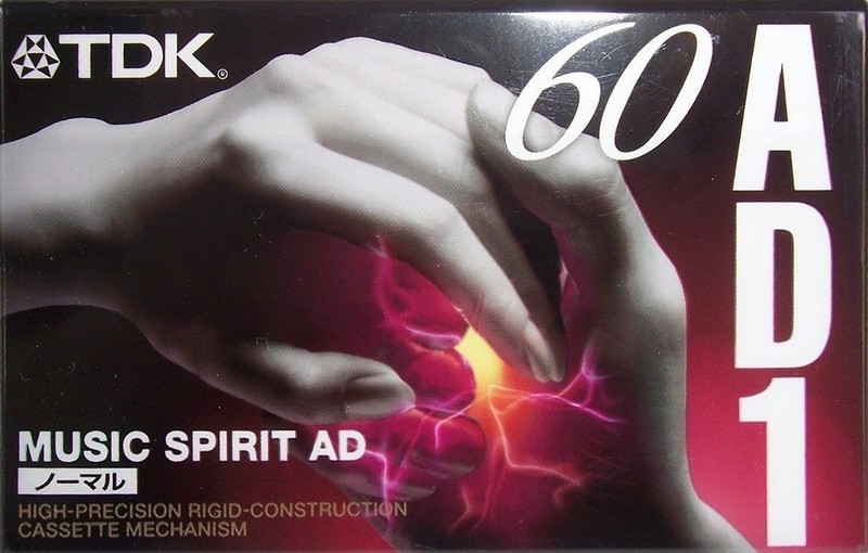Compact Cassette TDK AD1 60 "AD1-60S" Type I Normal 1997 Japan